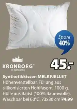 JYSK Synthetikkissen melkfjellet Angebot