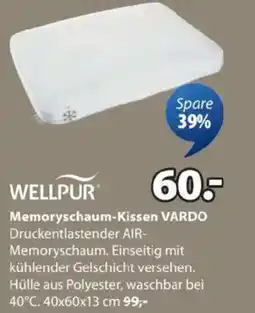 JYSK WELLPUR Memoryschaum-Kissen VARDO Angebot