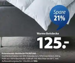 JYSK Entendaunen-bettdecke falketind Angebot