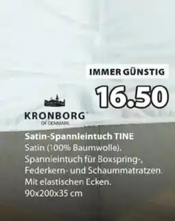 JYSK Kronborg Satin-Spannleintuch TINE Angebot