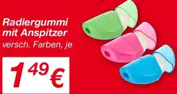 KiK Radiergummi mit Anspitzer Angebot