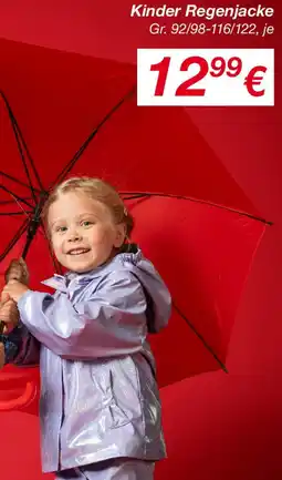 KiK Kinder Regenjacke Angebot