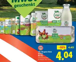 Lidl Heimat Bio Eier Angebot
