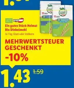 Lidl Heimat Bio Dinkelmehl Angebot