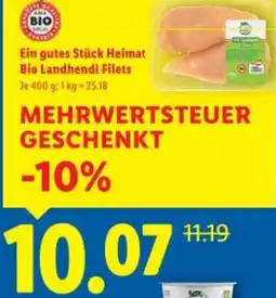 Lidl Heimat Bio Landhendl Filets Angebot