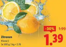 Lidl Zitronen Angebot