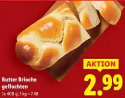 Lidl Butter Brioche geflochten Angebot