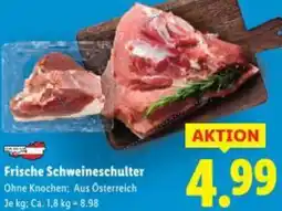 Lidl Frische Schweineschulter Angebot