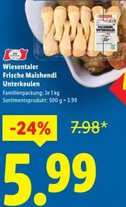 Lidl Wiesentaler Frische Maishendl Unterkeulen Angebot
