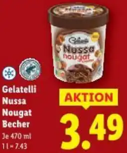Lidl Gelatelli Nussa Nougat Becher Angebot