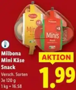 Lidl Milbona Mini Käse Snack Angebot