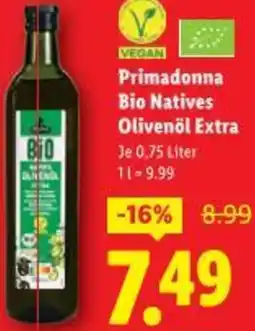 Lidl Primadonna Bio Natives Olivenöl Extra Angebot