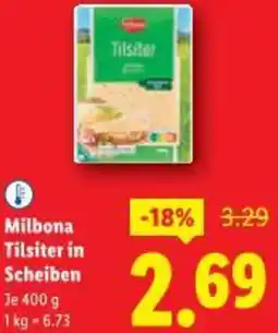Lidl Milbona Tilsiter in Scheiben Angebot