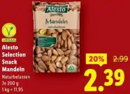 Lidl Alesto Selection Snack Mandeln Angebot