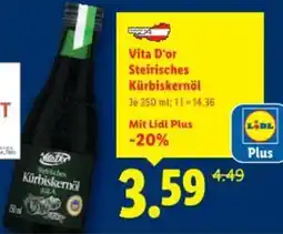 Lidl Vita D'or Stetisches Kürbiskernöl Angebot