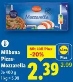 Lidl Milbona Pizza- Mozzarella Angebot
