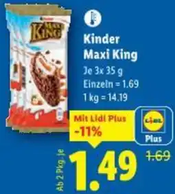 Lidl Kinder Maxi King Angebot