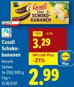 Lidl Casali Schoko- bananen Angebot