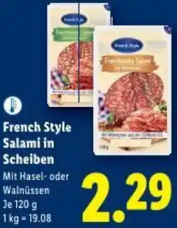 Lidl French Style Salami in Scheiben Angebot