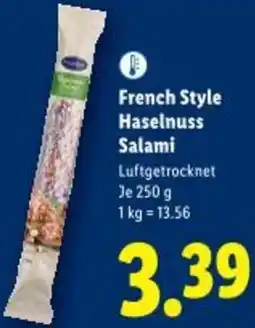 Lidl French Style Haselnuss Salami Angebot