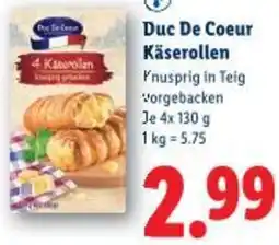 Lidl Duc De Coeur Käserollen Angebot