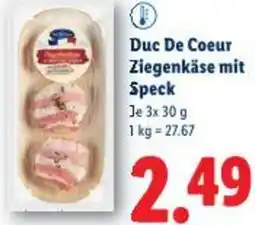 Lidl Duc De Coeur Ziegenkäse mit Speck Angebot