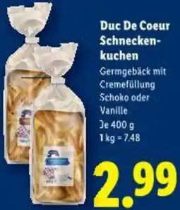 Lidl Duc De Coeur Schnecken- kuchen Angebot