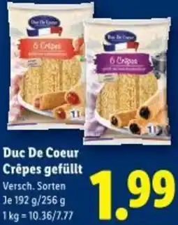 Lidl Duc De Coeur Crêpes gefüllt Angebot