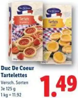 Lidl Duc De Coeur Tartelettes Angebot