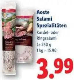 Lidl Aoste Salami Spezialitäten Angebot