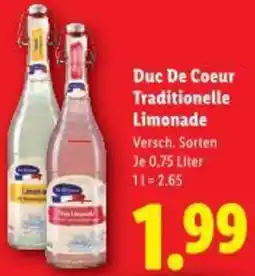 Lidl Duc De Coeur Traditionelle Limonade Angebot