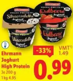 Lidl Ehrmann Joghurt High Protein Angebot