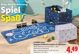 Lidl LIVARNO home Klappbare Aufbewahrungsbox mit Spielmatte Angebot