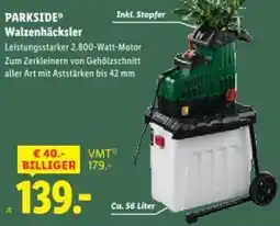 Lidl Parkside Walzenhäcksler Angebot