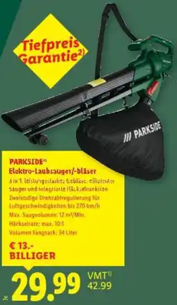 Lidl PARKSIDE Elektro-Laubsauger/-bläser Angebot