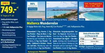 Lidl Mallorca Wanderreise Angebot