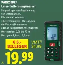 Lidl Parkside Laser-Entfernungsmesser Angebot