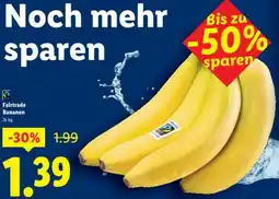 Lidl Fairtrade Bananen Angebot