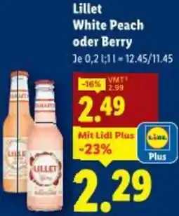 Lidl Lillet White Peach oder Berry Angebot