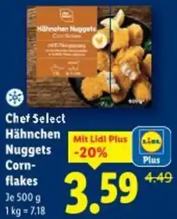 Lidl Chef Select Hähnchen Nuggets Corn- flakes Angebot