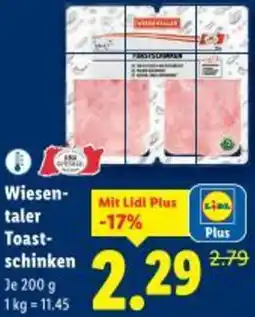 Lidl Wiesen- taler Toast- schinken Angebot