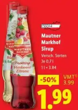 Lidl Mautner Markhof Sirup Angebot