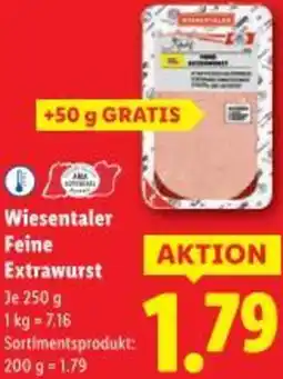 Lidl Wiesentaler Feine Extrawurst Angebot