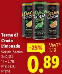 Lidl Terme di Crodo Limonade Angebot