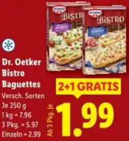 Lidl Dr. Oetker Bistro Baguettes Angebot