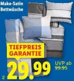 Lidl Mako-Satin Bettwäsche Angebot