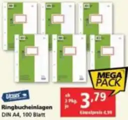 Pagro Diskont Ringbucheinlagen DIN A4 Angebot