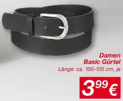 KiK Damen Basic Gürtel Angebot