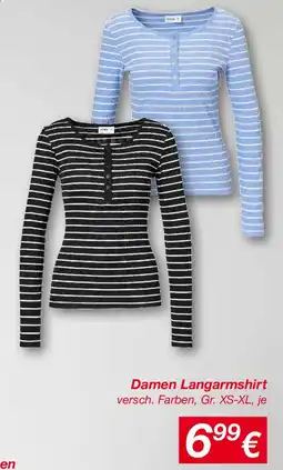 KiK Damen Langarmshirt Angebot