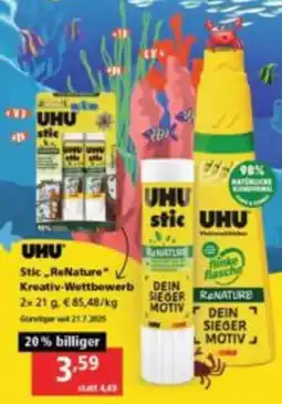 Pagro Diskont UHU Stic ReNature Kreativ Wettbewerb Angebot